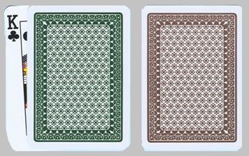 A Plus Plastic Cards, Wide, Super Index, Green and Brown